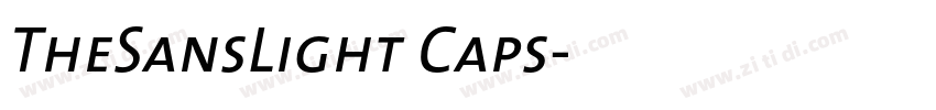 TheSansLight Caps字体转换